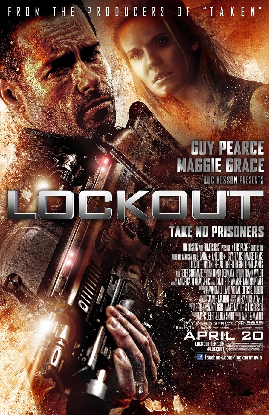 دانلود  دوبله فارسی فیلم Lockout 2012