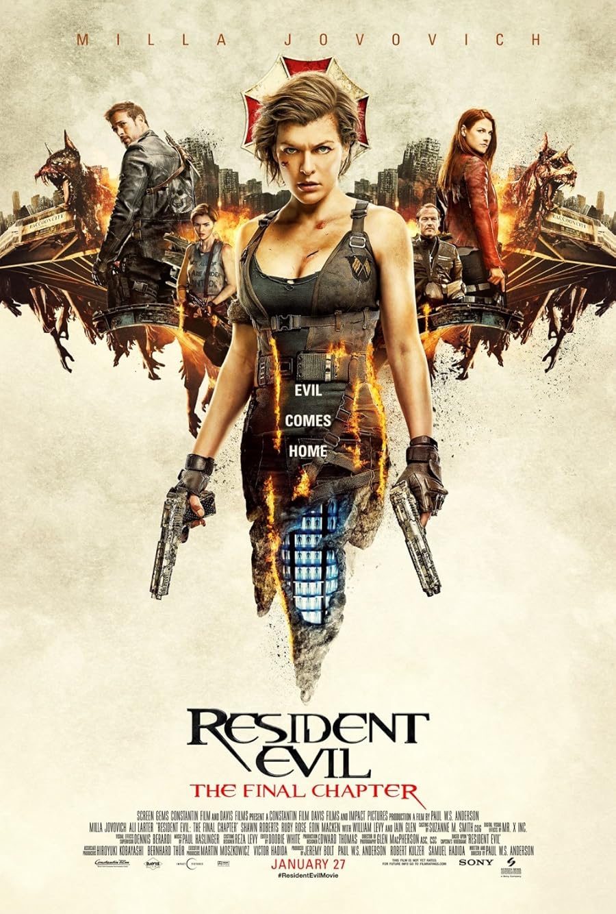 دانلود فیلم Resident Evil: The Final Chapter 2016 با زیرنویس فارسی چسبیده